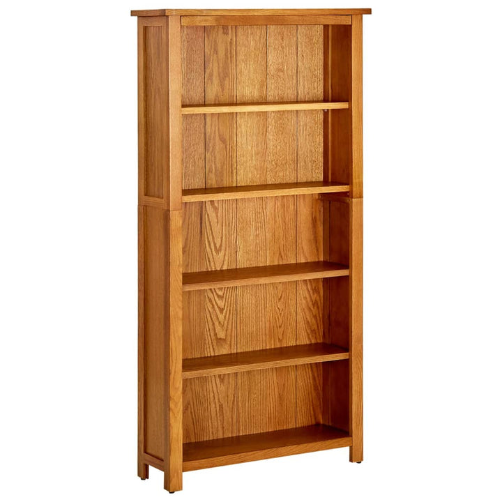 Bibliotecă Cu 3 Rafturi, 70 X 22,5 X 82 Cm, Lemn Masiv Stejar