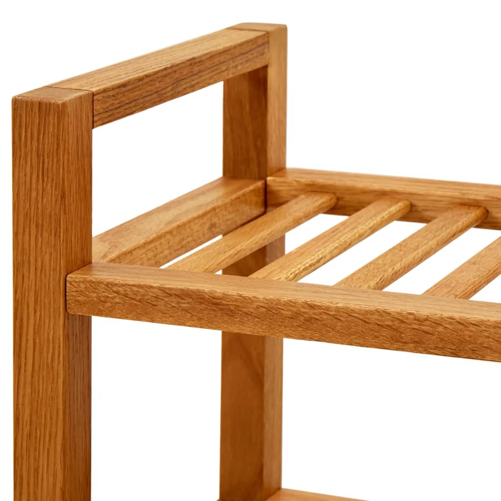 Pantofar Cu 5 Rafturi, 50X27X, Lemn Masiv De Stejar