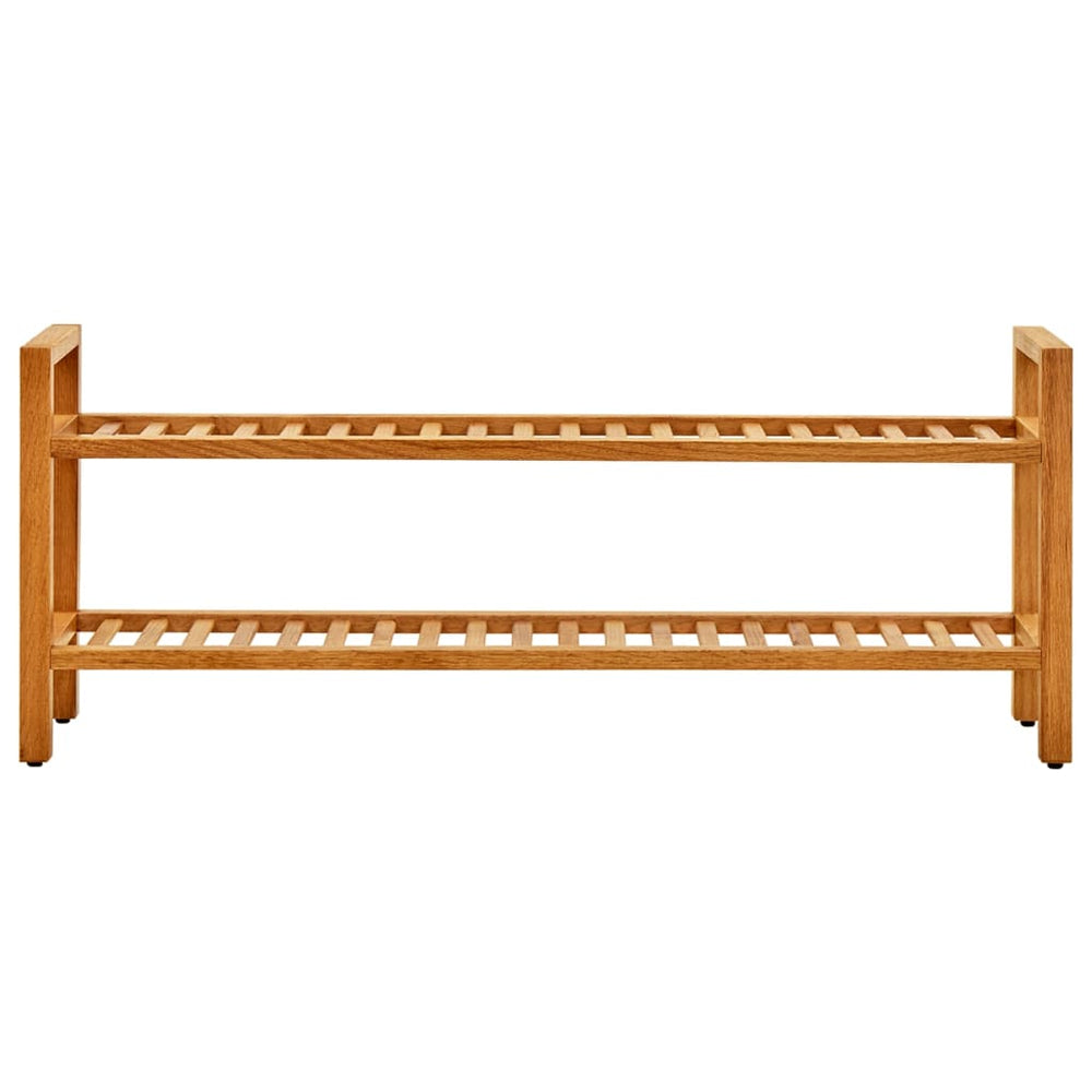 Pantofar Cu 2 Rafturi, 100X27X, Lemn Masiv De Stejar