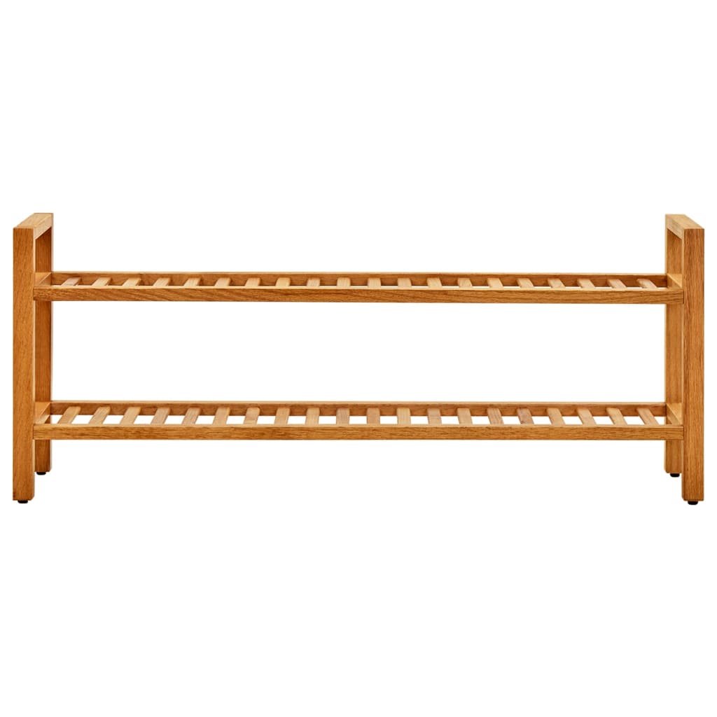Pantofar Cu 2 Rafturi, 100X27X, Lemn Masiv De Stejar