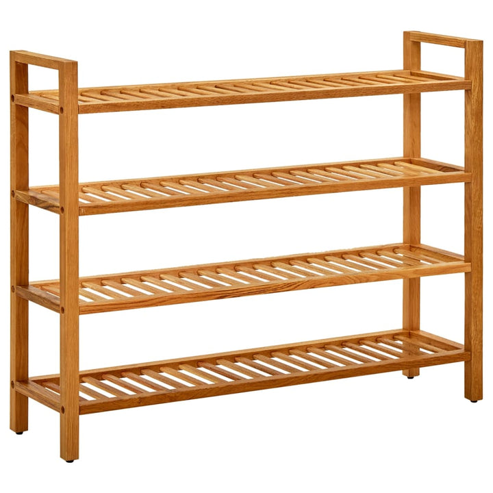 Pantofar Cu 4 Rafturi, 100X27X, Lemn Masiv De Stejar
