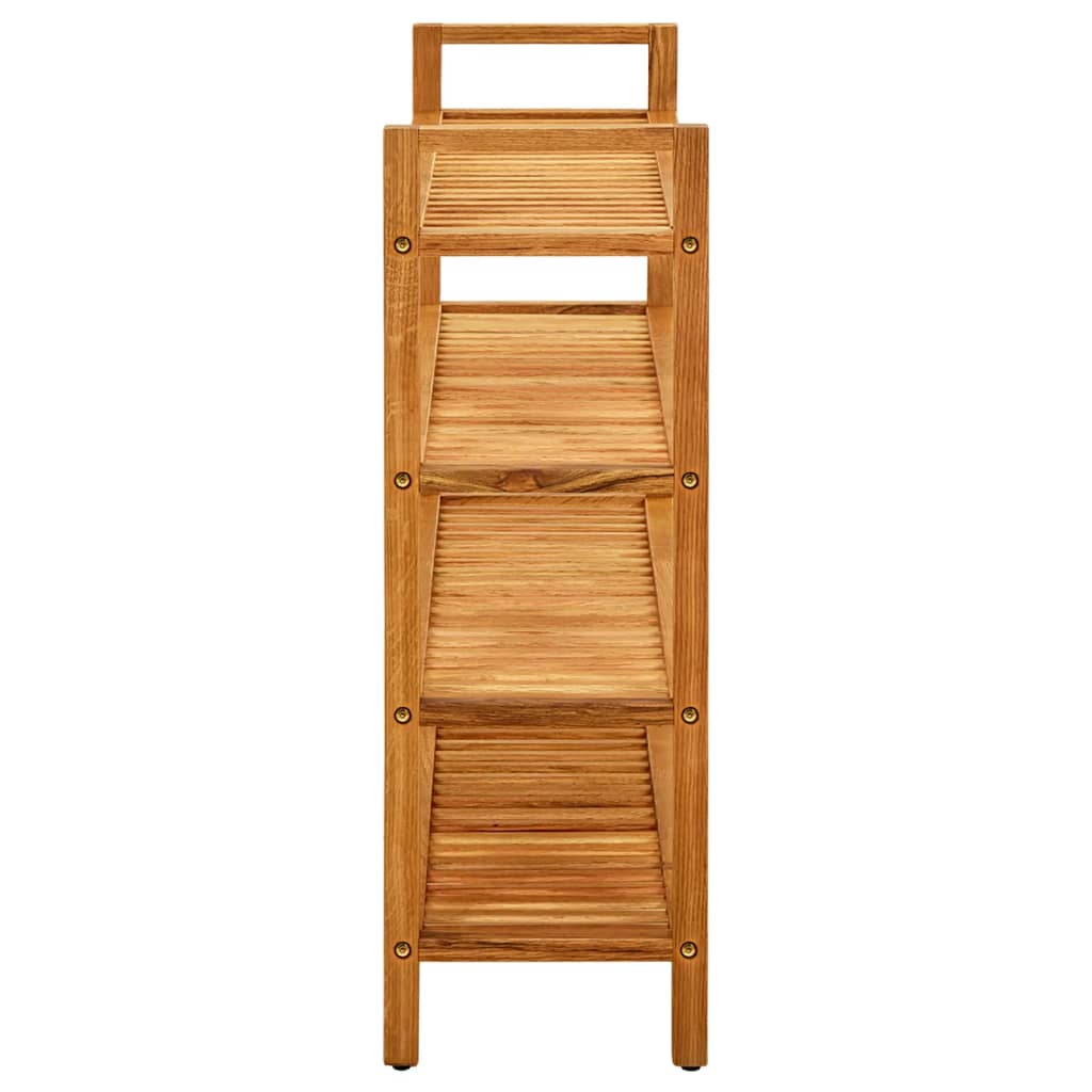 Pantofar Cu 4 Rafturi, 100X27X, Lemn Masiv De Stejar