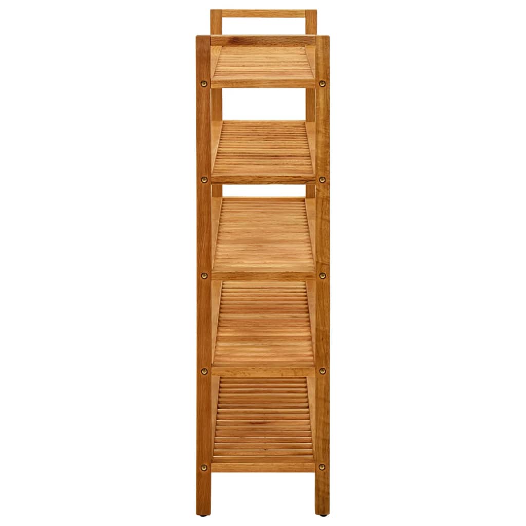 Pantofar Cu 5 Rafturi, 100X27X, Lemn Masiv De Stejar
