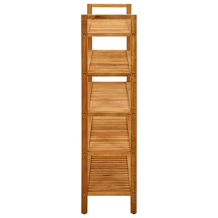 Pantofar Cu 5 Rafturi, 100X27X, Lemn Masiv De Stejar