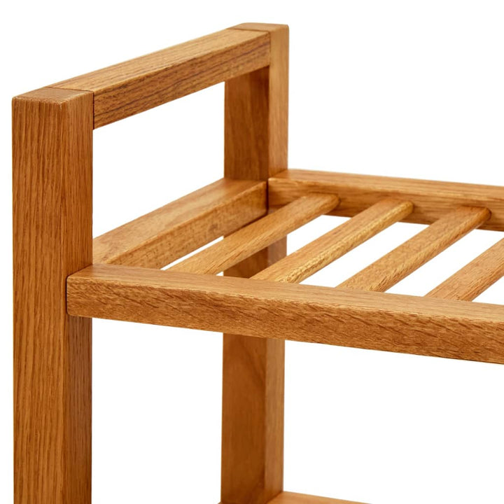 Pantofar Cu 5 Rafturi, 100X27X, Lemn Masiv De Stejar