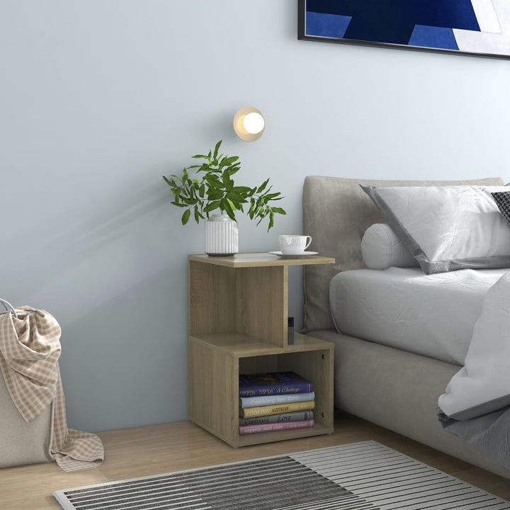 Noptiere, 2 Buc., Alb Extra Lucios, 35X35X55Cm, Lemn Prelucrat