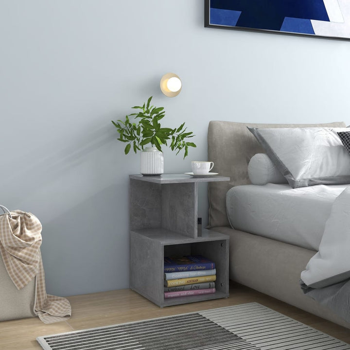 Noptiere, 2 Buc., Alb Extra Lucios, 35X35X55Cm, Lemn Prelucrat