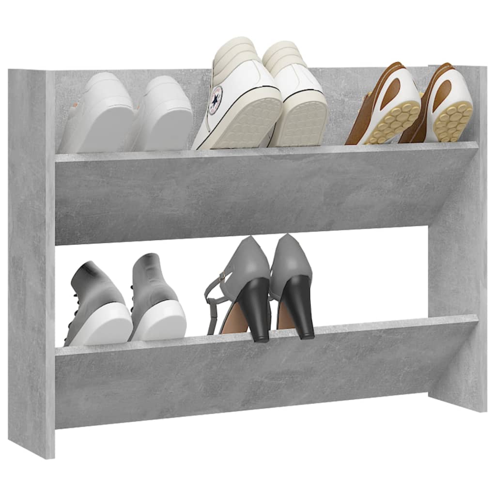 Pantofar De Perete, , 80X18X, Lemn Prelucrat Gri Beton