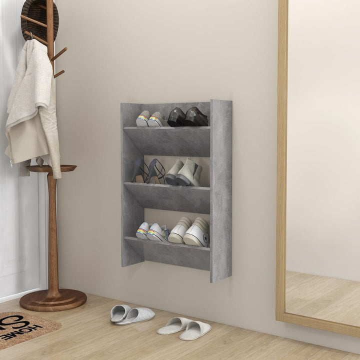 Pantofar De Perete, , 80X18X, Lemn Prelucrat Gri Beton