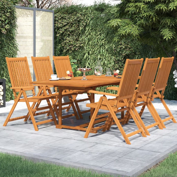 Set Mobilier De Exterior, 7 Piese, Lemn Masiv De Acacia
