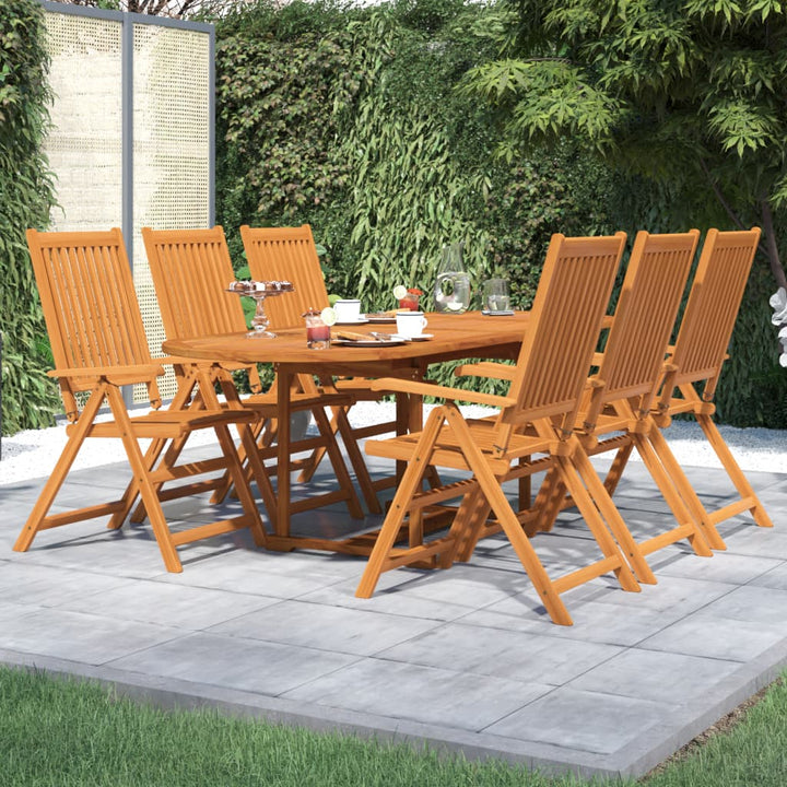 Set Mobilier De Grădină, 7 Piese, Lemn Masiv De Acacia