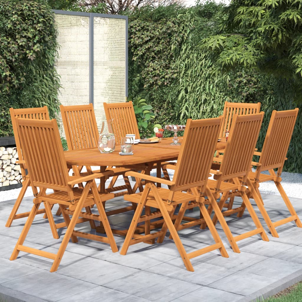 Set Mobilier De Grădină, 7 Piese, Lemn Masiv De Acacia