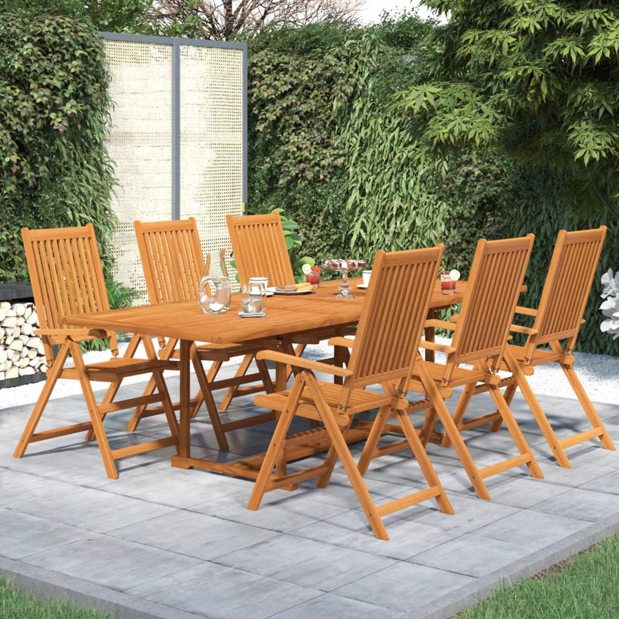 Set Mobilier De Grădină, 7 Piese, Lemn Masiv De Acacia