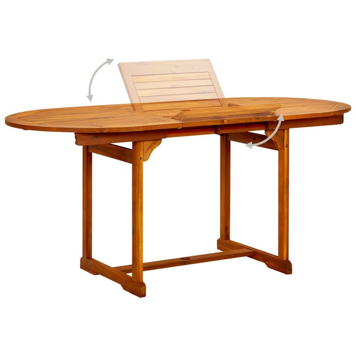 Set Mobilier De Grădină, 7 Piese, Lemn Masiv De Acacia