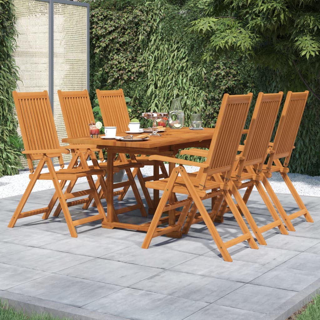 Set Mobilier De Grădină, 7 Piese, Lemn Masiv De Acacia
