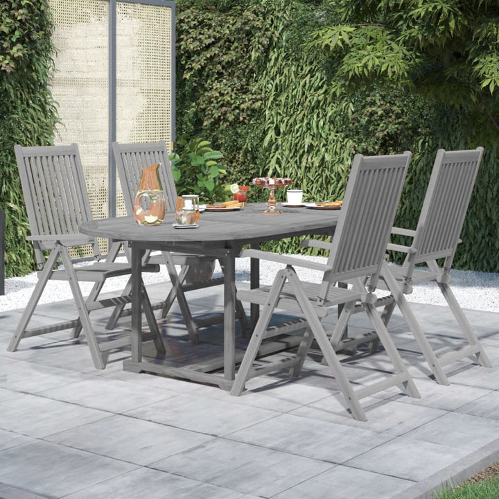 Set Mobilier De Grădină, 5 Piese, Lemn Masiv De Acacia