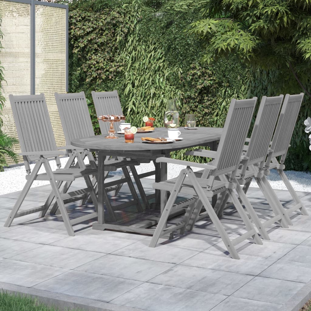 Set Mobilier De Grădină, 5 Piese, Lemn Masiv De Acacia