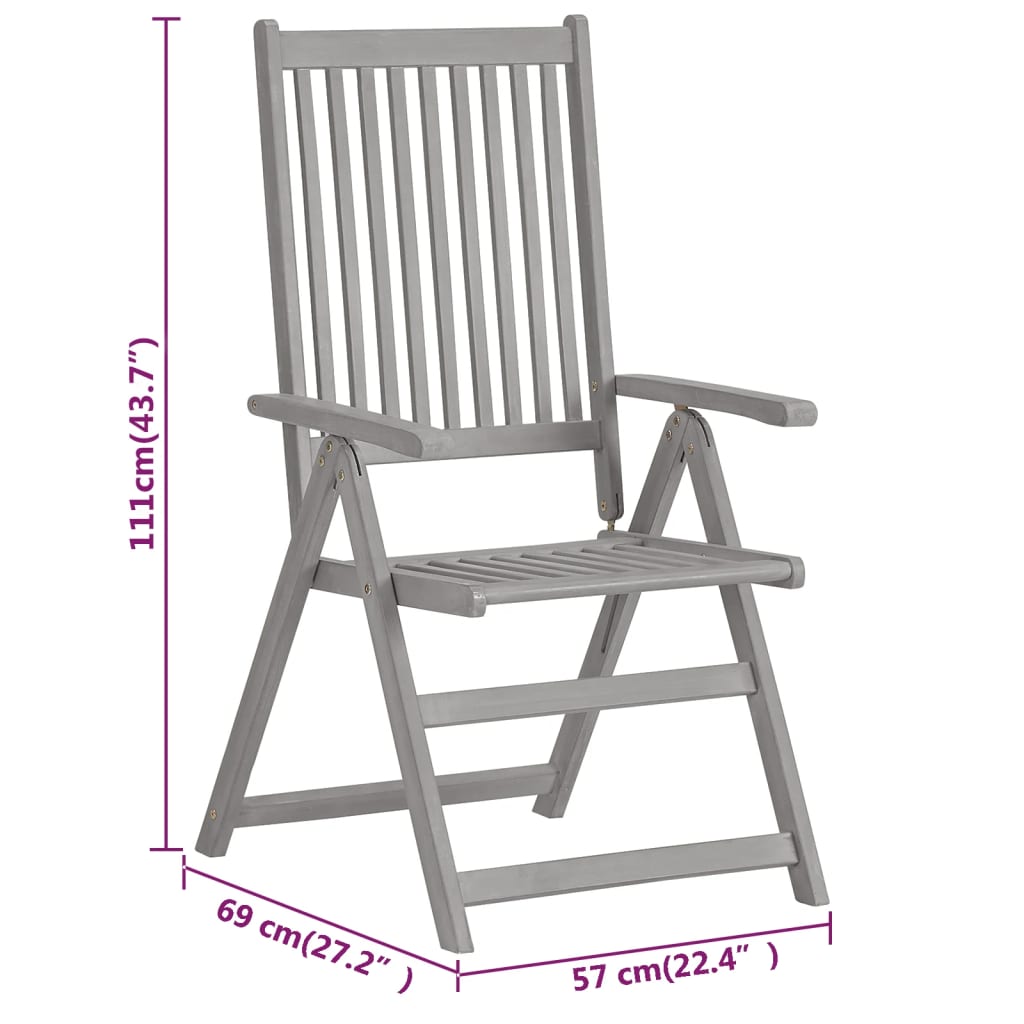 Set Mobilier De Grădină, 5 Piese, Lemn Masiv De Acacia