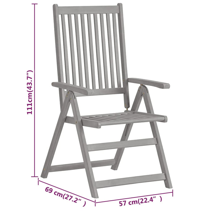 Set Mobilier De Grădină, 5 Piese, Lemn Masiv De Acacia