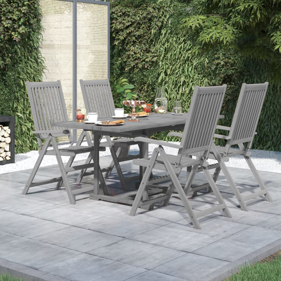 Set Mobilier De Grădină, 5 Piese, Lemn Masiv De Acacia