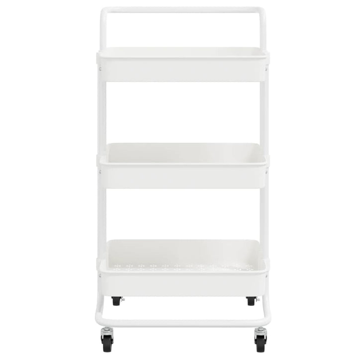 Cărucior De Bucătărie 3 Niveluri 42X35X85 Cm Fier Și Abs
