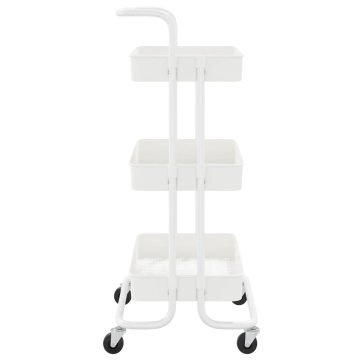 Cărucior De Bucătărie 3 Niveluri 42X35X85 Cm Fier Și Abs
