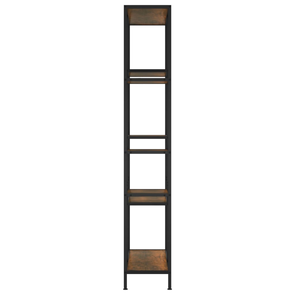 Bibliotecă, 80X30X, Oțel Și Lemn Prelucrat