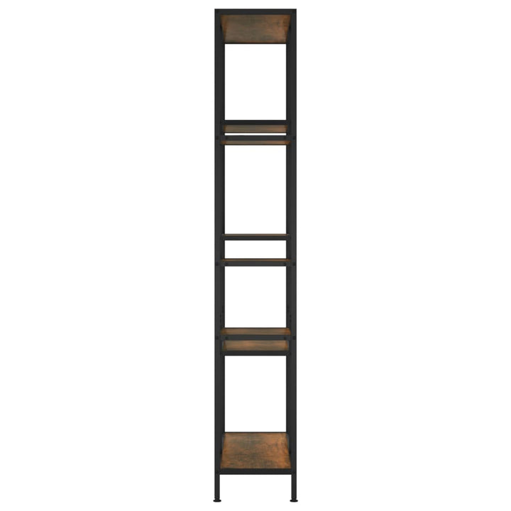 Bibliotecă, 80X30X, Oțel Și Lemn Prelucrat