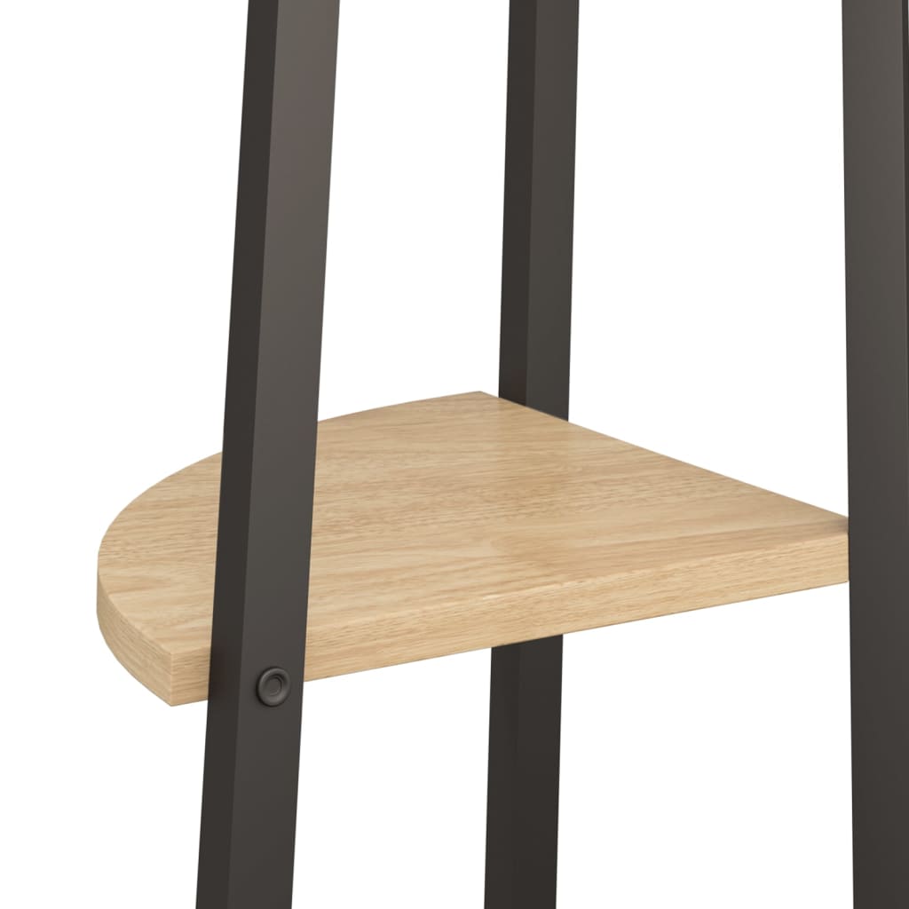 Raft De Colț Cu 5 Niveluri /Negru 45,5X31,5X