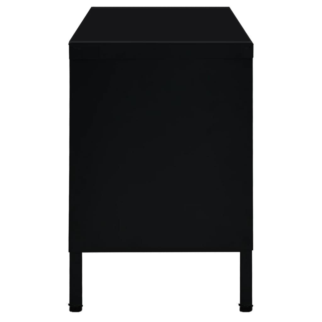 Dulap Tv, , 90X30X44 Cm, Oțel Și Sticlă