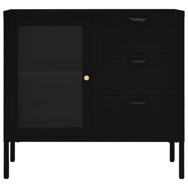Servantă, , 75X35X70 Cm, Oțel Și Sticlă Securizată