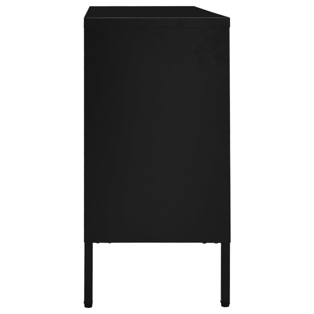 Servantă, , 105X35X70 Cm, Oțel Și Sticlă Securizată