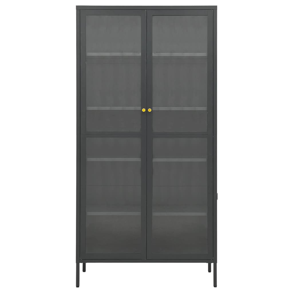 Vitrină, , 90X40X180 Cm, Oțel Și Sticlă Securizată