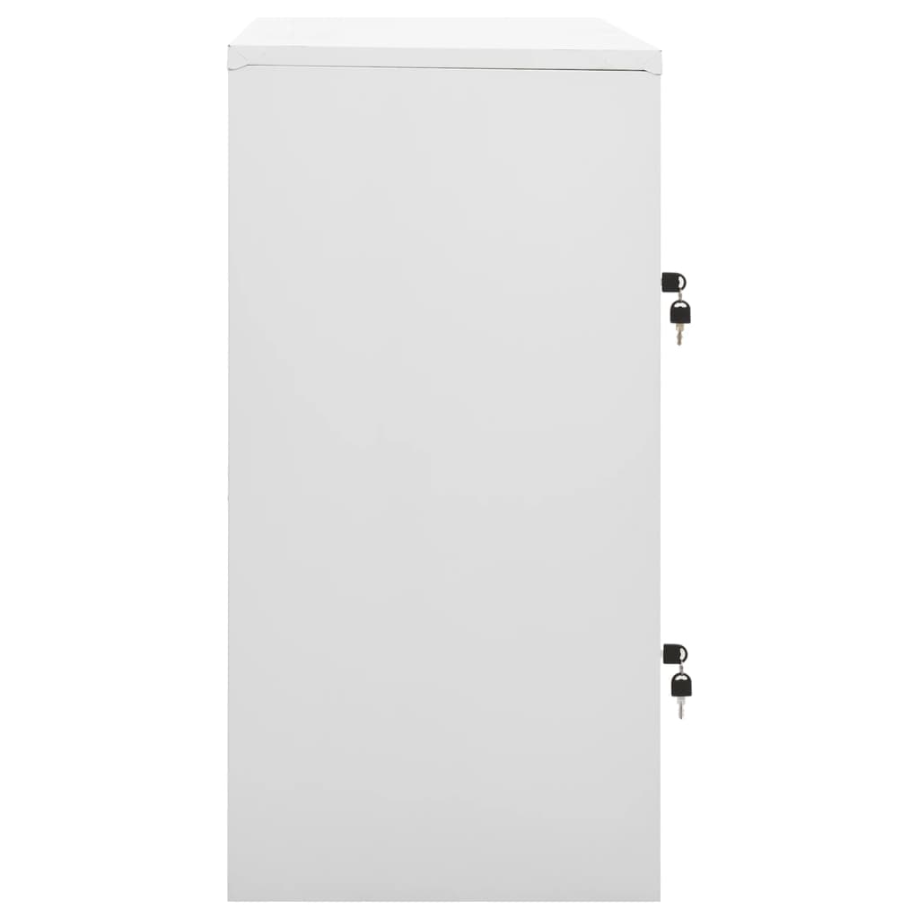 Dulap De Vestiar, , 90X45X92,5 Cm, Oțel Gri Deschis