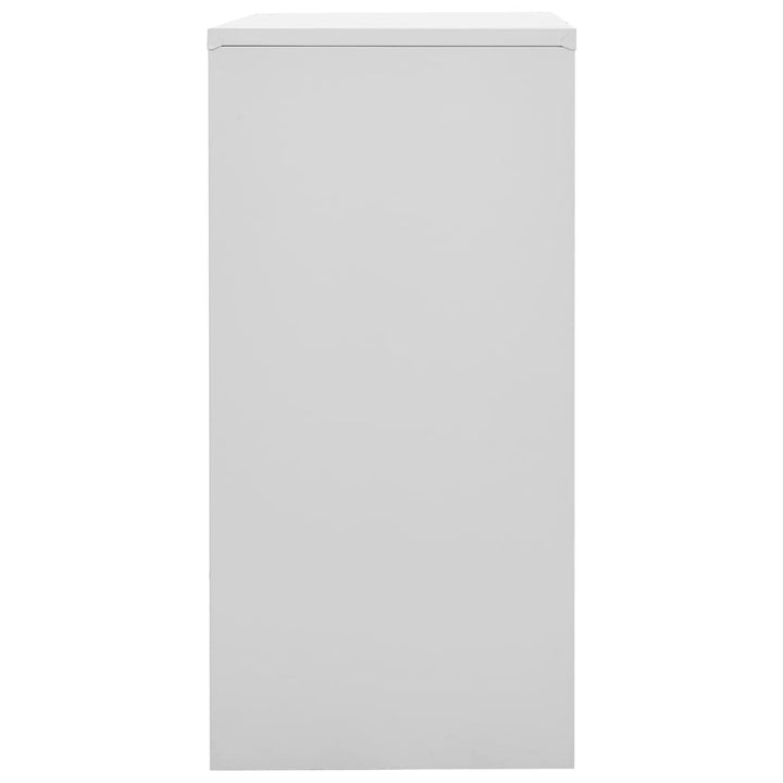 Dulap Vestiar, , 90X45X92,5 Cm, Oțel Gri Deschis Și Roșu