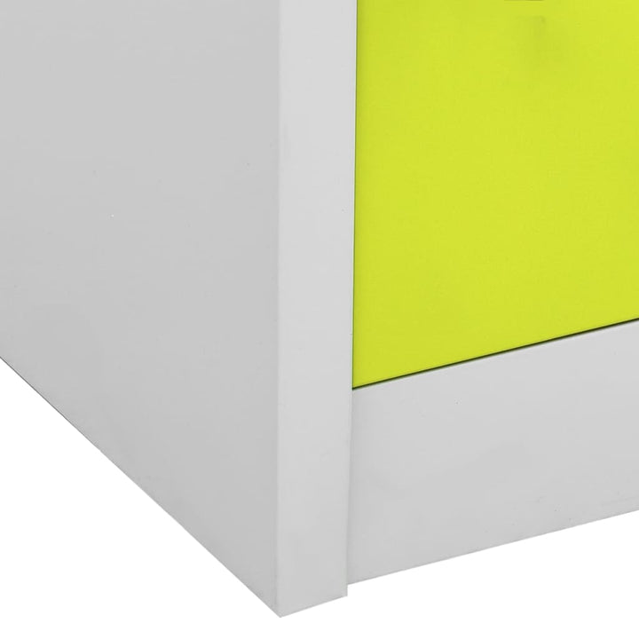 Dulap De Vestiar, , 90X45X92,5 Cm, Oțel Gri Deschis Și Verde