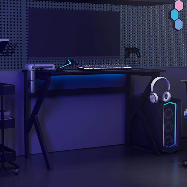 Birou De Gaming Cu Picioare Formă K, ,