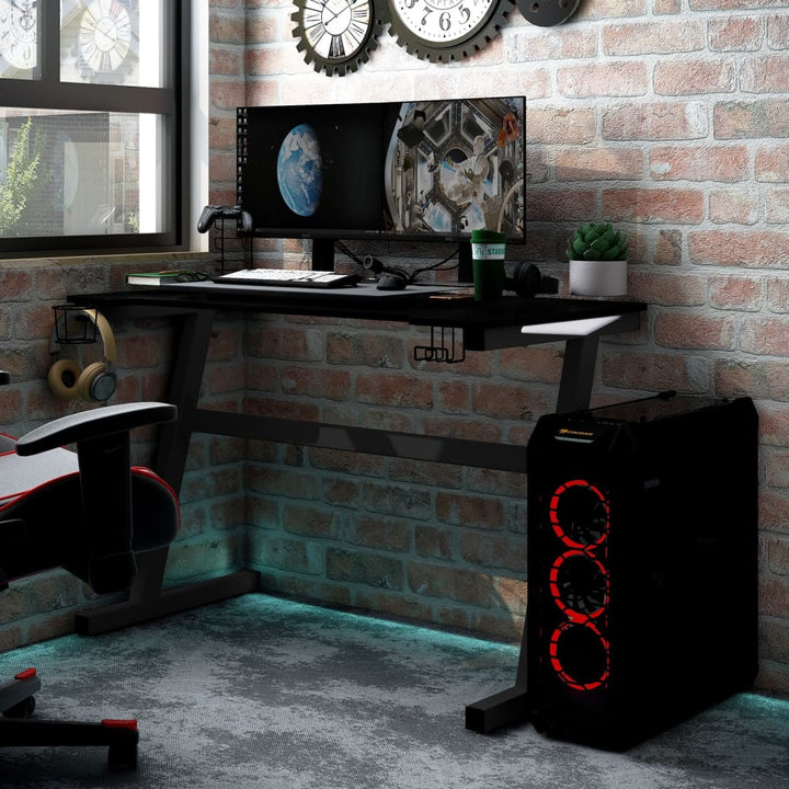 Birou De Gaming Led Cu Picioare În Formă De Z