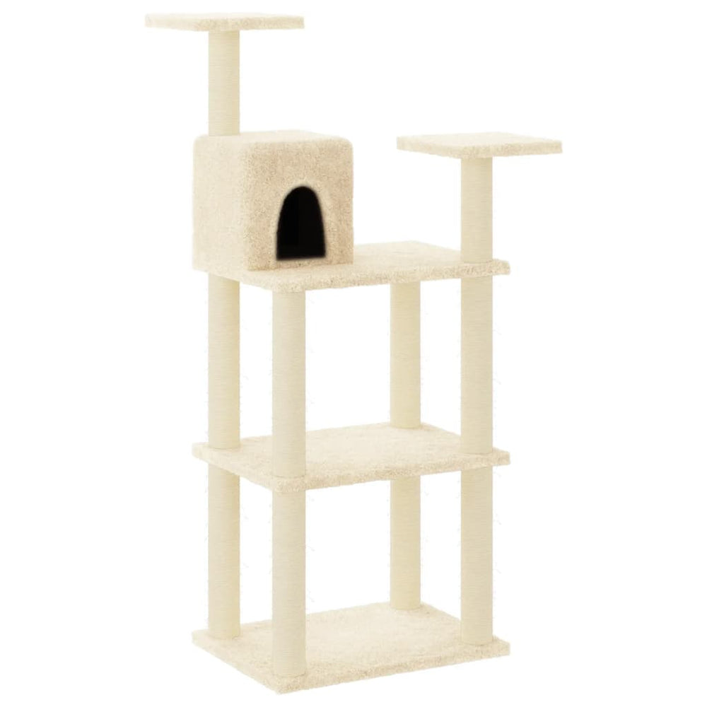 Ansamblu Pisici Cu Stâlpi Din Funie De Sisal, , 118,5 Cm