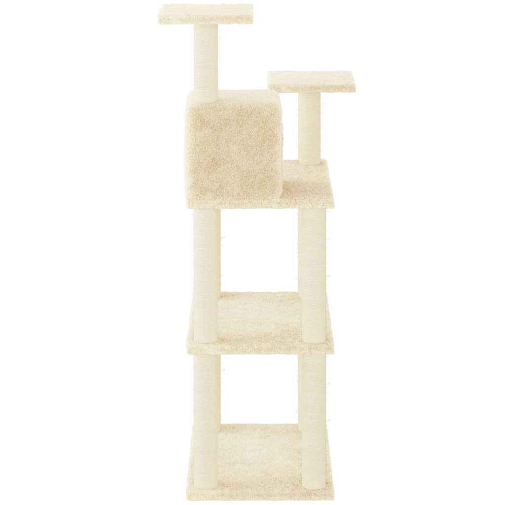 Ansamblu Pisici Cu Stâlpi Din Funie De Sisal, , 118,5 Cm