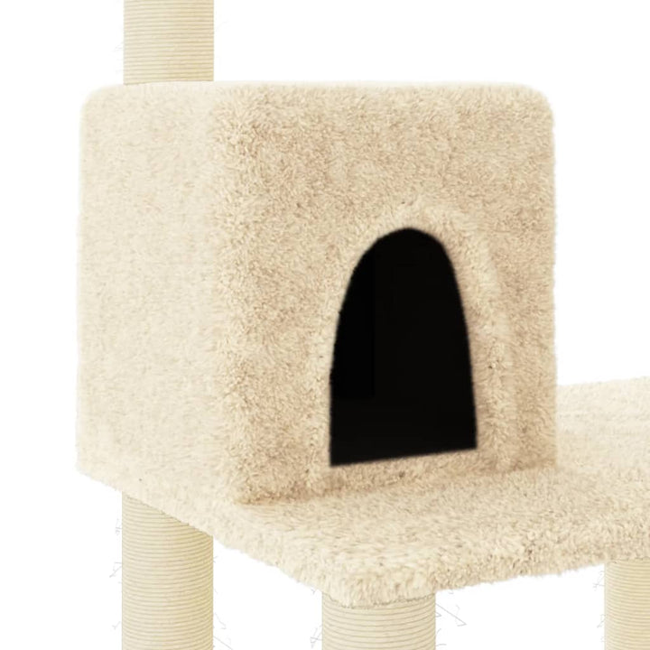 Ansamblu Pisici Cu Stâlpi Din Funie De Sisal, , 118,5 Cm