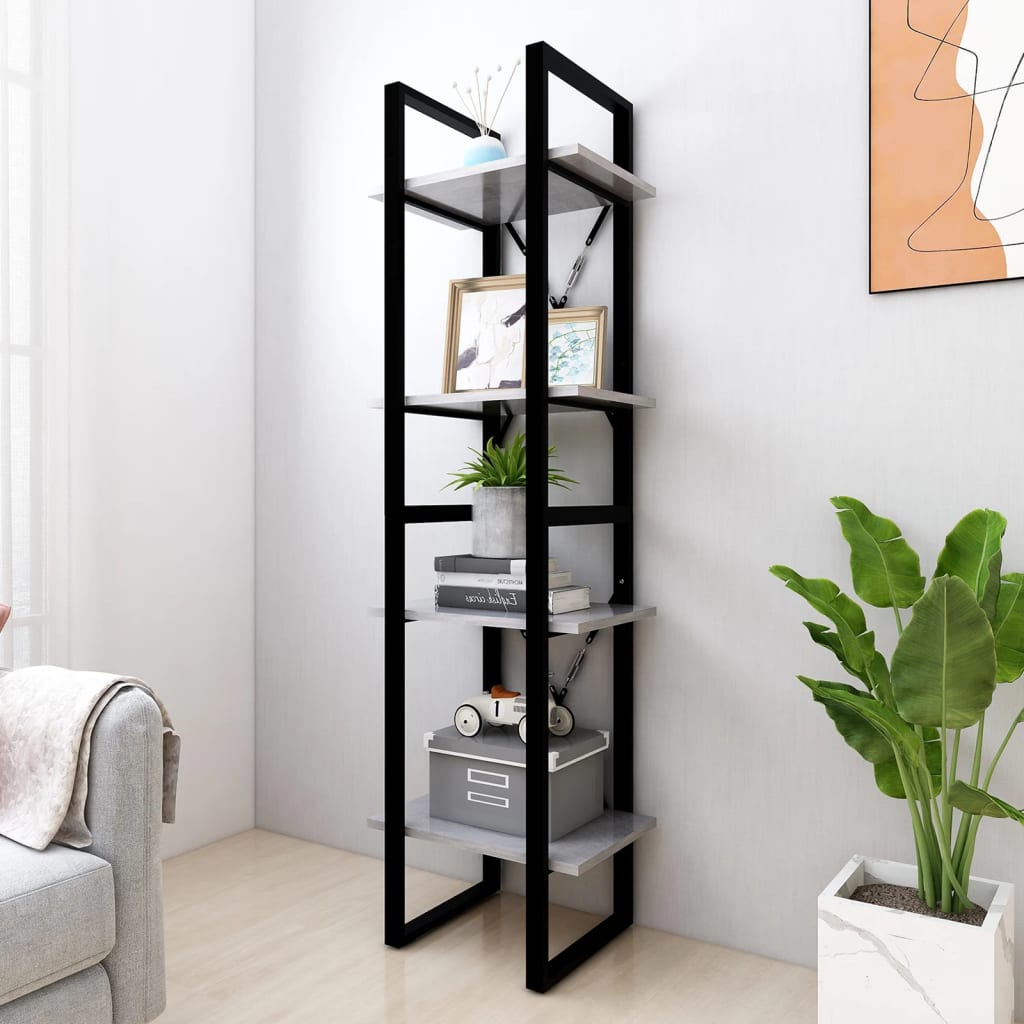Bibliotecă 2 Niveluri Gri Sonoma 40X30X