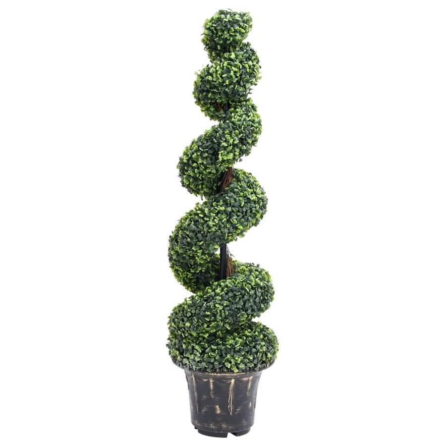 Plantă Artificială De Cimișir Cu Ghiveci, Verde, 117Cm, Spirală