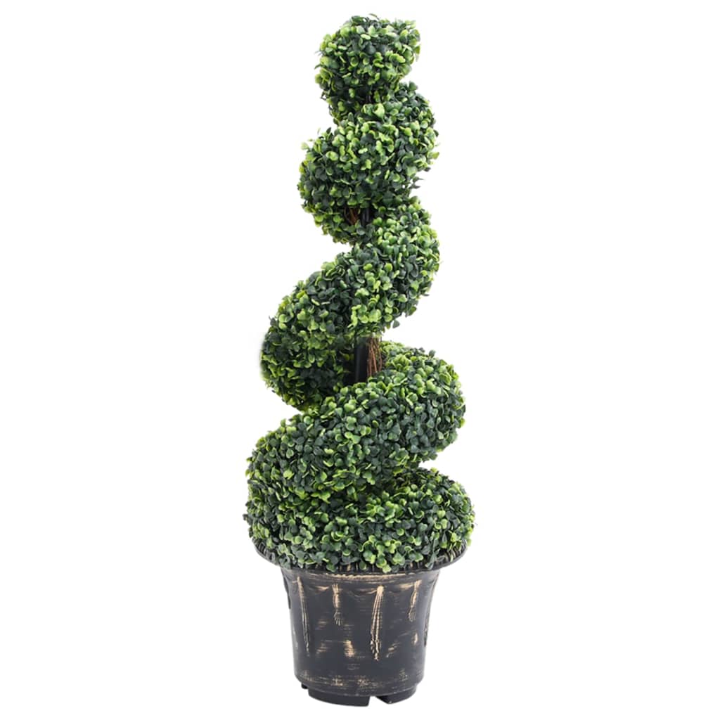 Plantă Artificială De Cimișir Cu Ghiveci, Verde, 117Cm, Spirală