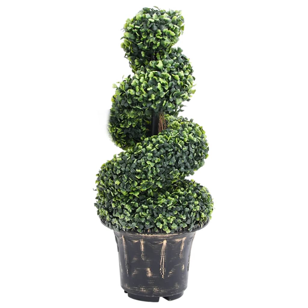 Plantă Artificială De Cimișir Cu Ghiveci, Verde, 117Cm, Spirală