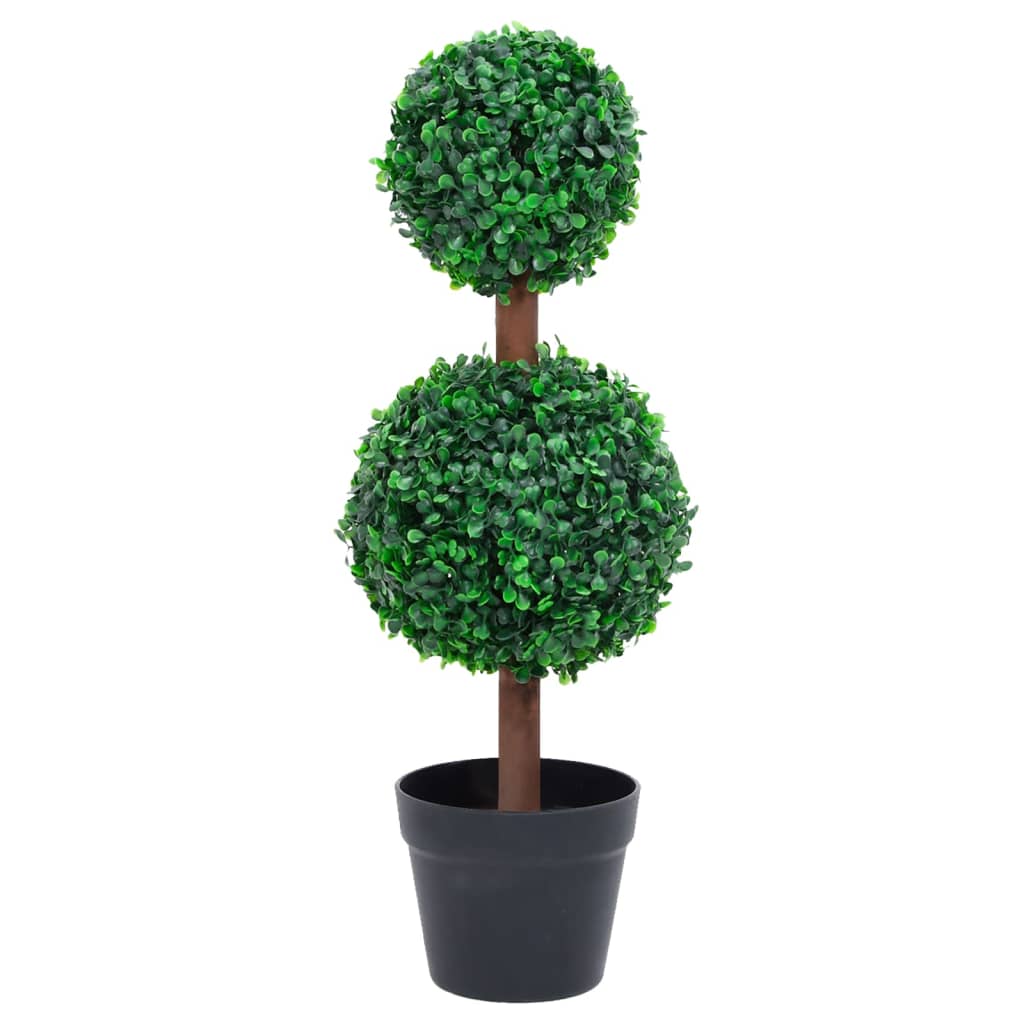 Plantă Artificială Cimișir Cu Ghiveci, Verde, 50Cm, Formă Minge