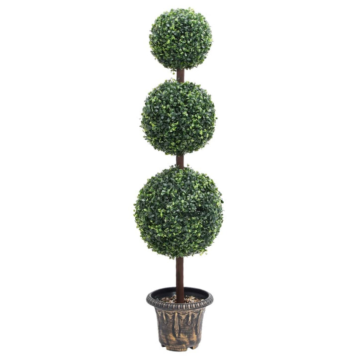 Plantă Artificială Cimișir Cu Ghiveci, Verde, 50Cm, Formă Minge