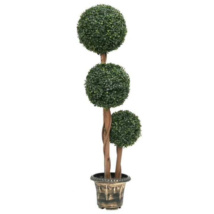 Plantă Artificială Cimișir Cu Ghiveci, Verde, 50Cm, Formă Minge