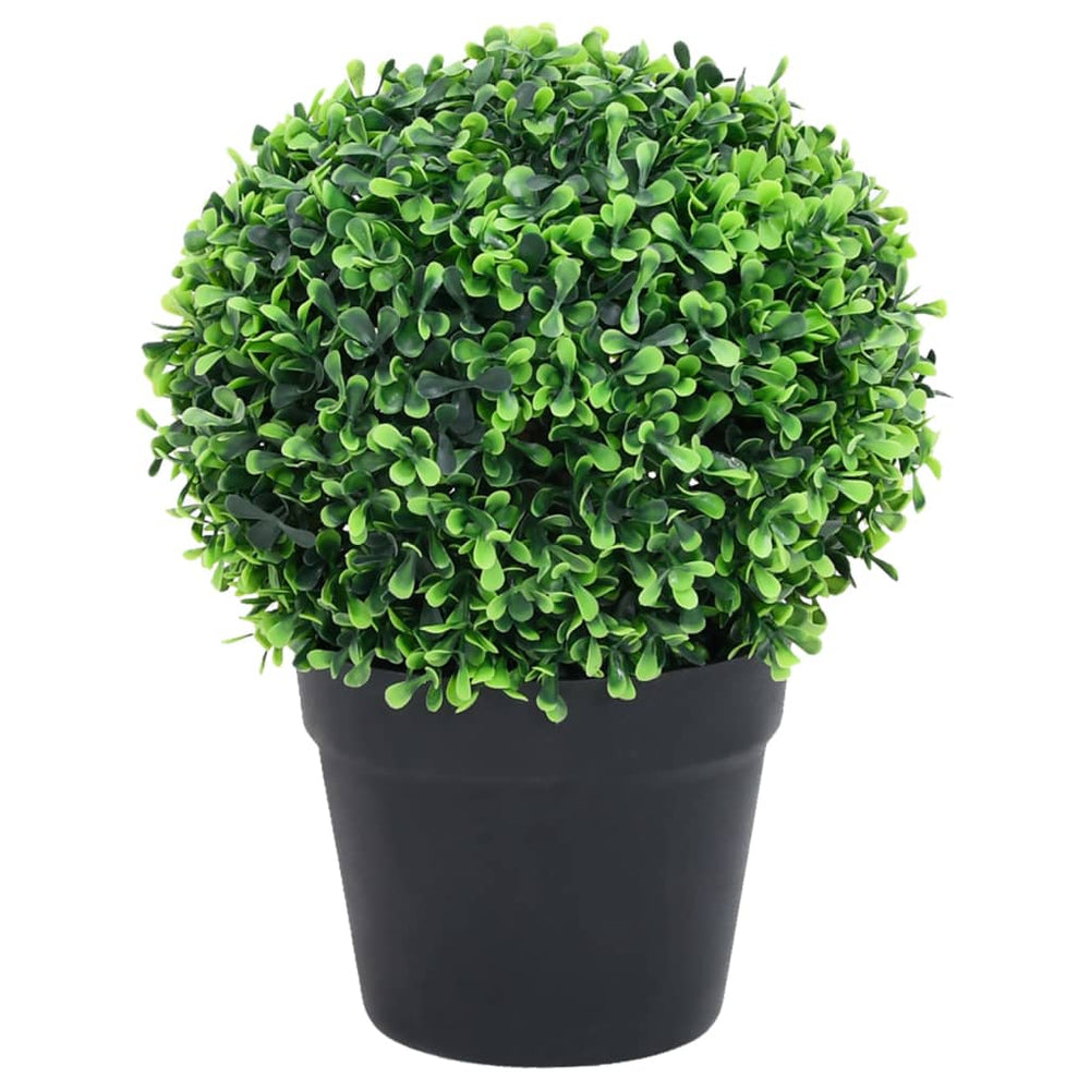 Plante Artificiale Cimișir Cu Ghiveci, 2 Buc. Verde 27 Cm Minge
