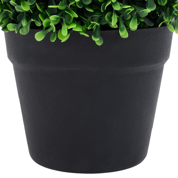 Plante Artificiale Cimișir Cu Ghiveci, 2 Buc. Verde 27 Cm Minge